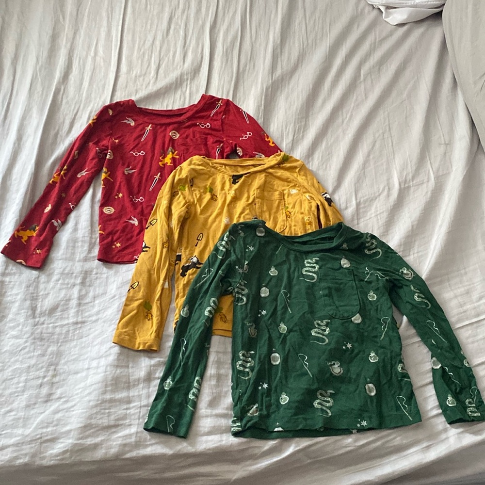 Gently used Kyte Baby Harry Potter long sleeve bamboo shirts